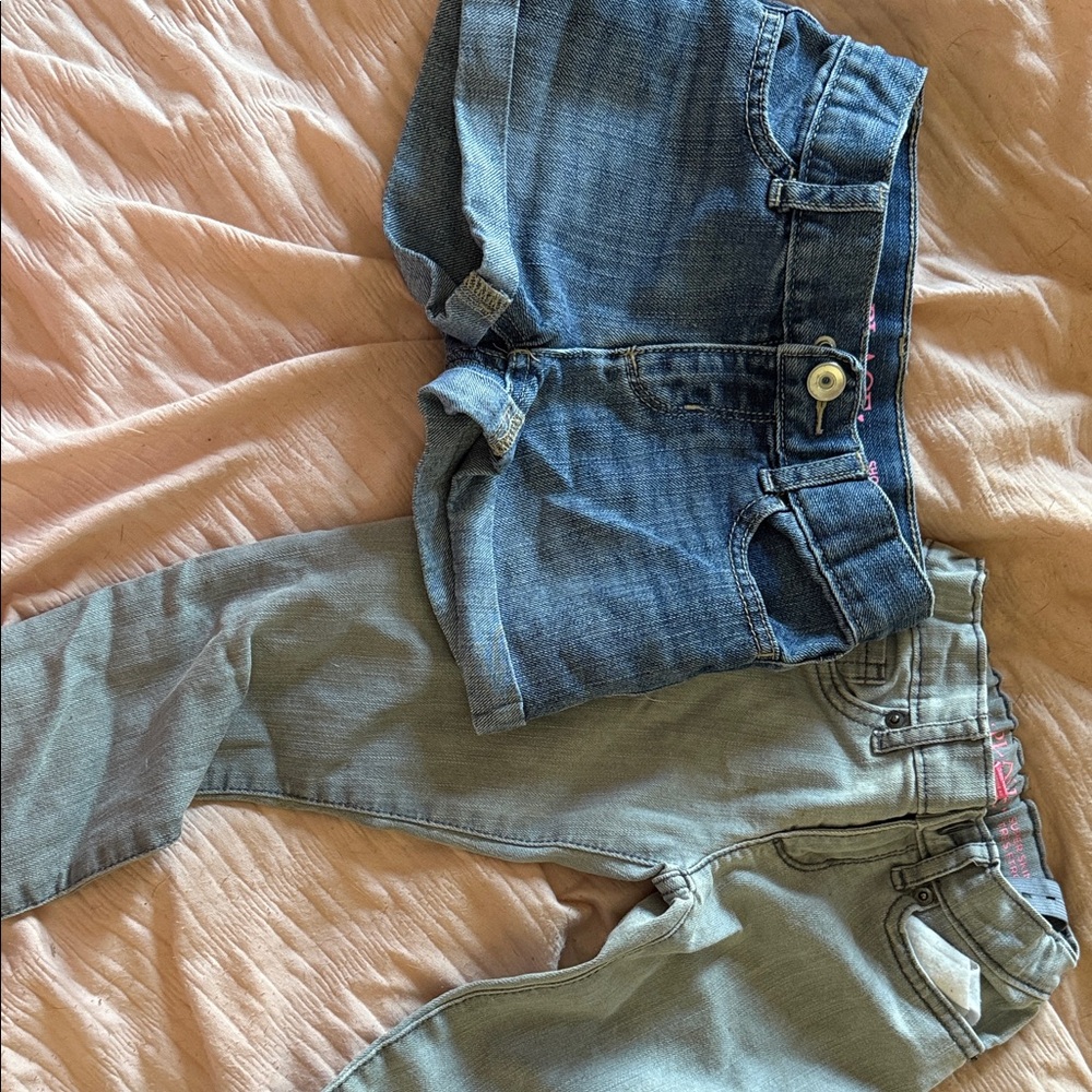 Stylish Kids Denim Shorts and Jeans Set